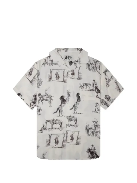 One Of These Days Montage camp-collar shirt