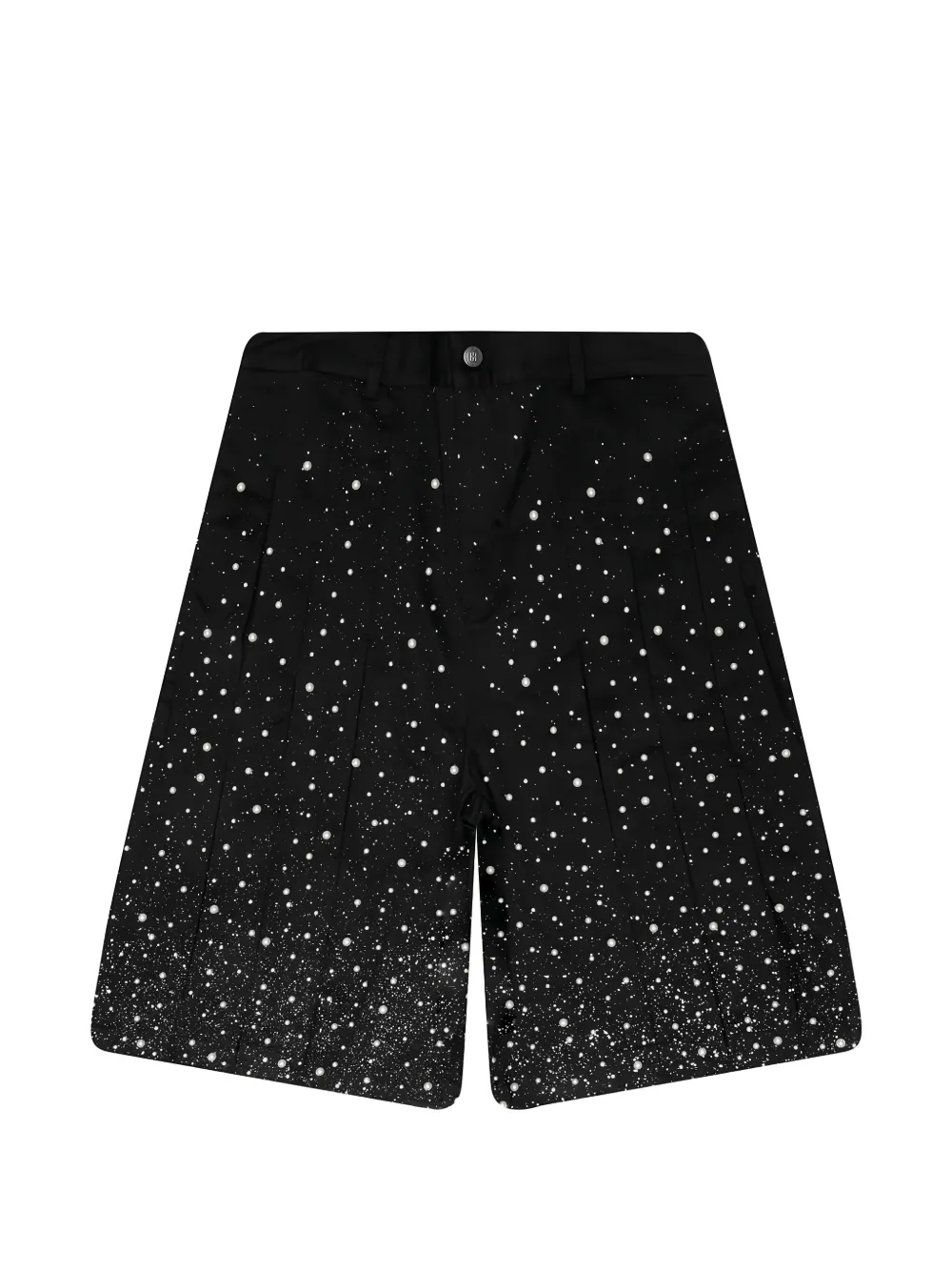 BIRTH OF ROYAL CHILD pearl-embellished pleated shorts - Schwarz