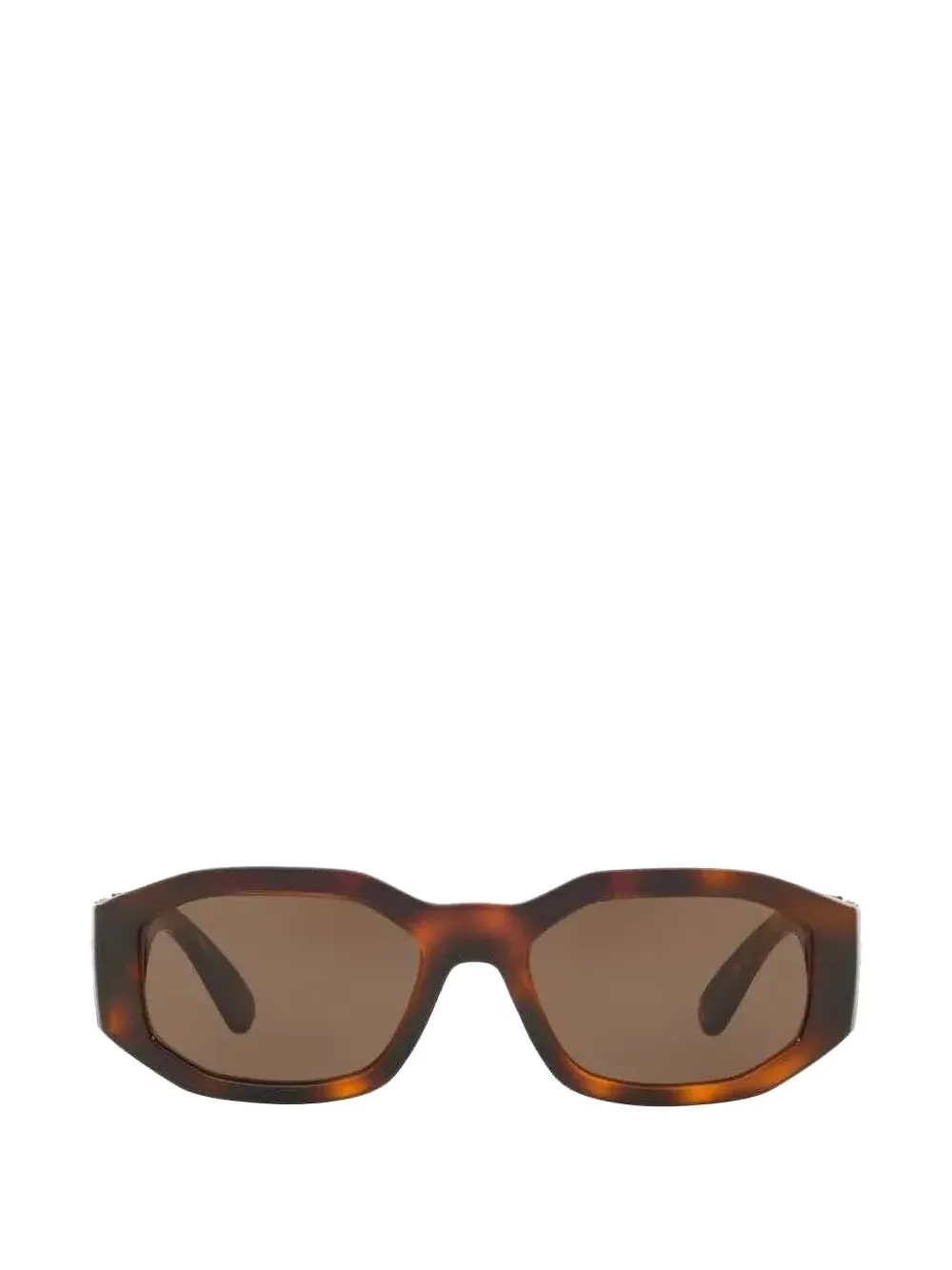 Versace geometric-frame glasses - Braun