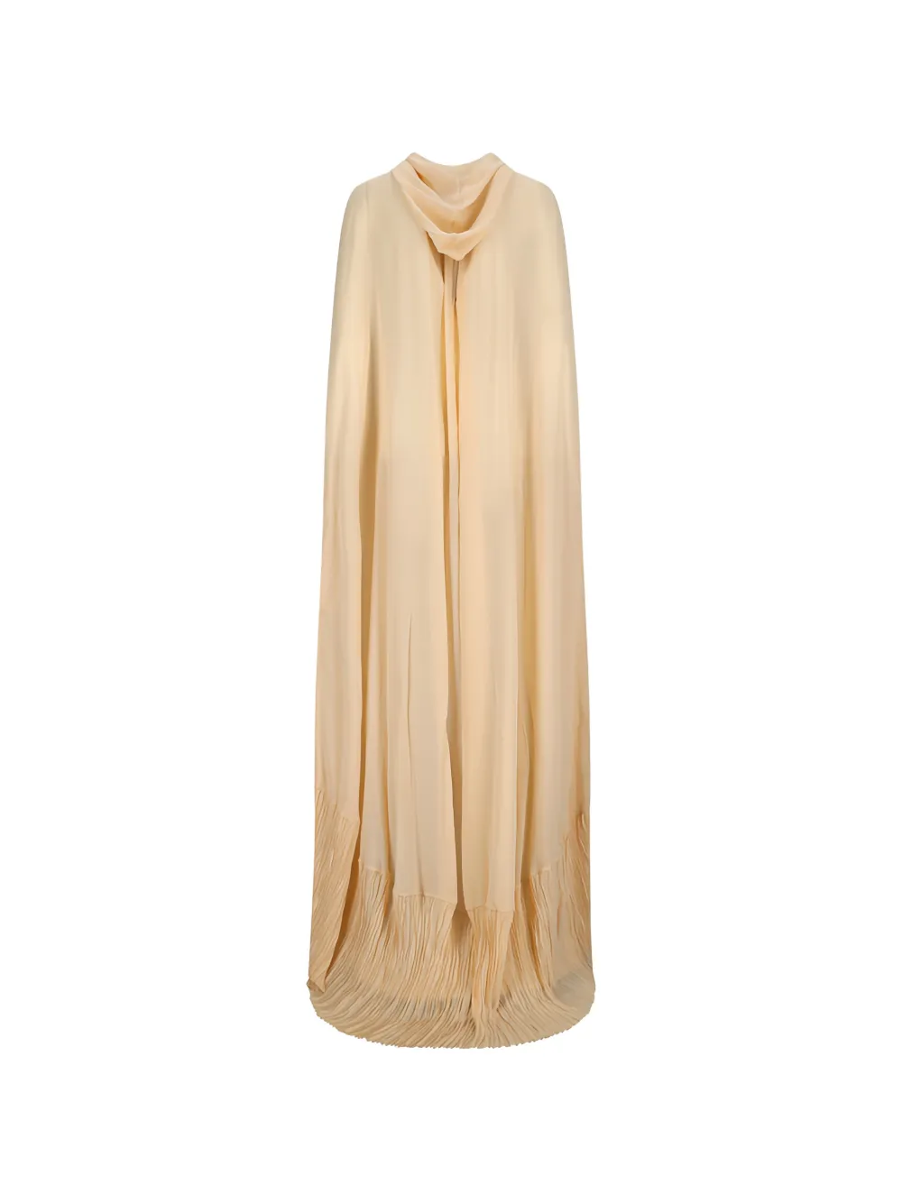 Blumarine Cape met geplooide afwerking Beige