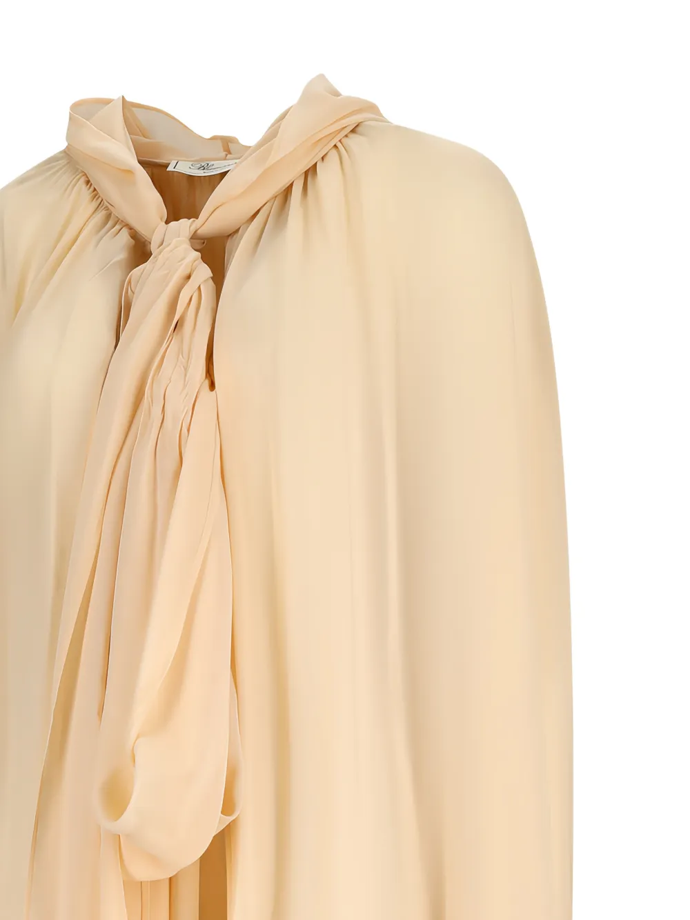 Blumarine Cape met geplooide afwerking Beige