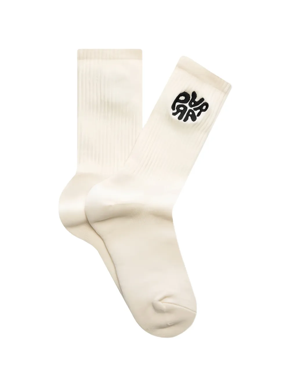 BY PARRA logo-embroidered ribbed socks - Toni neutri