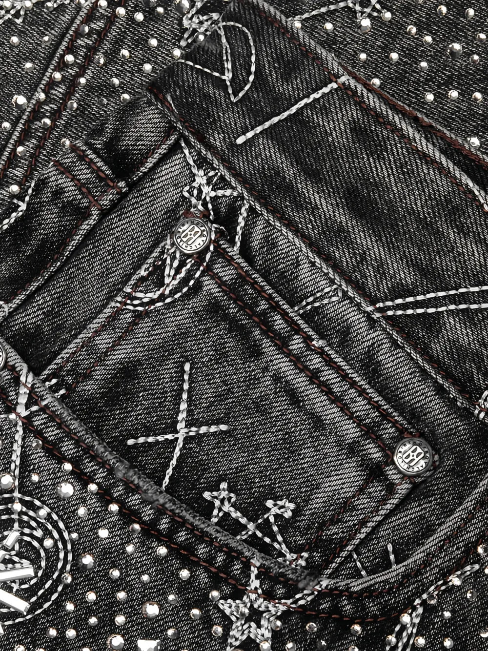 BIRTH OF ROYAL CHILD 20K Zodiac Diamond jeans Zwart
