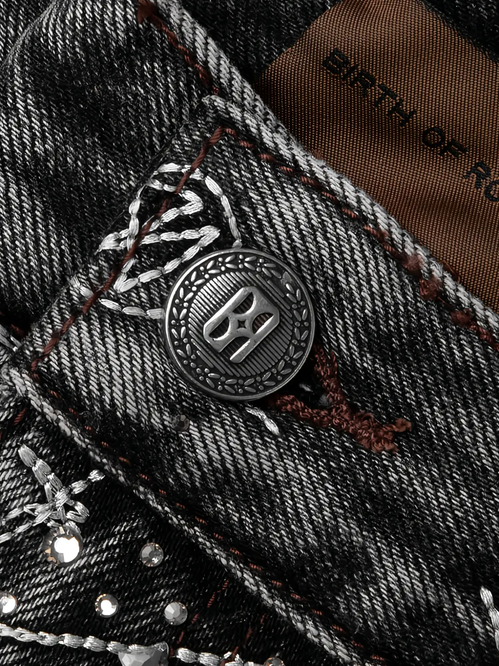 BIRTH OF ROYAL CHILD 20K Zodiac Diamond jeans Zwart