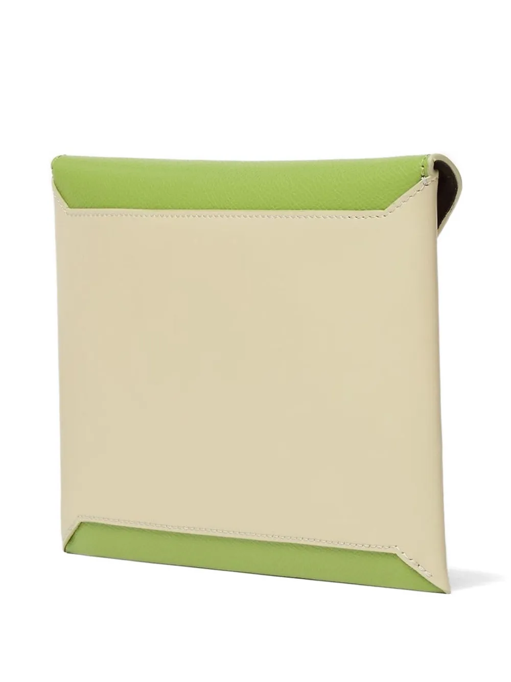 FENDI Leren buidel met FF logo Beige