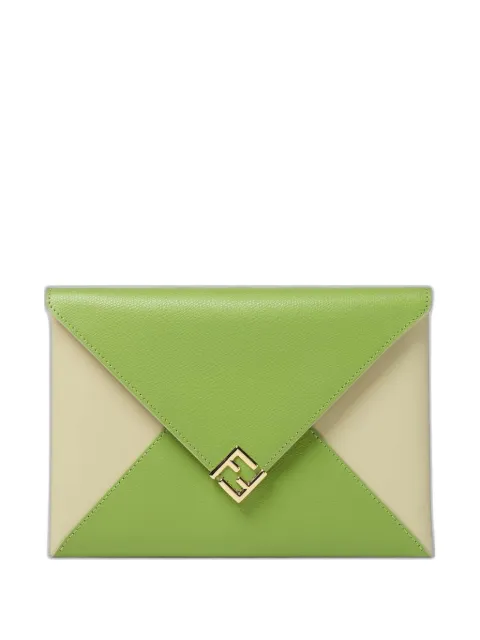 FENDI FF leather pouch bag