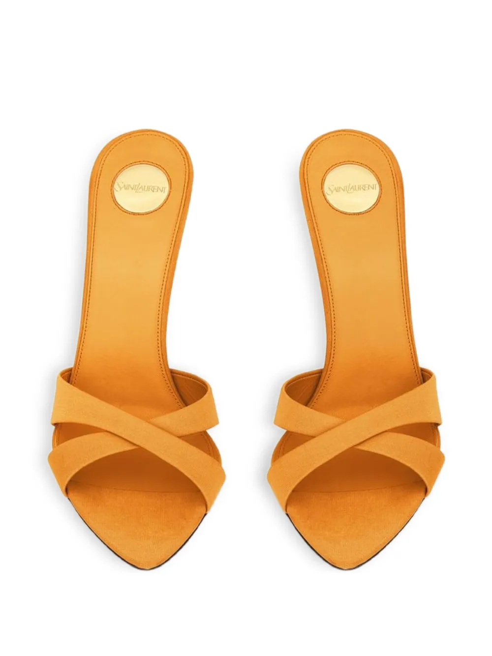 Saint Laurent Kirat heeled sandals Geel