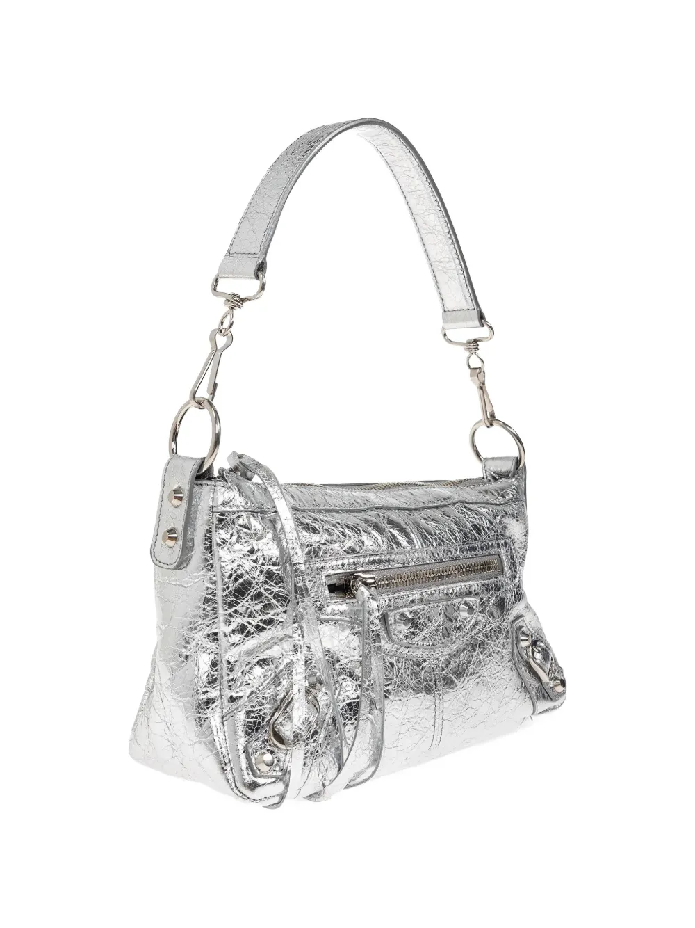 Balenciaga mini Le City Moto tote bag - Argento