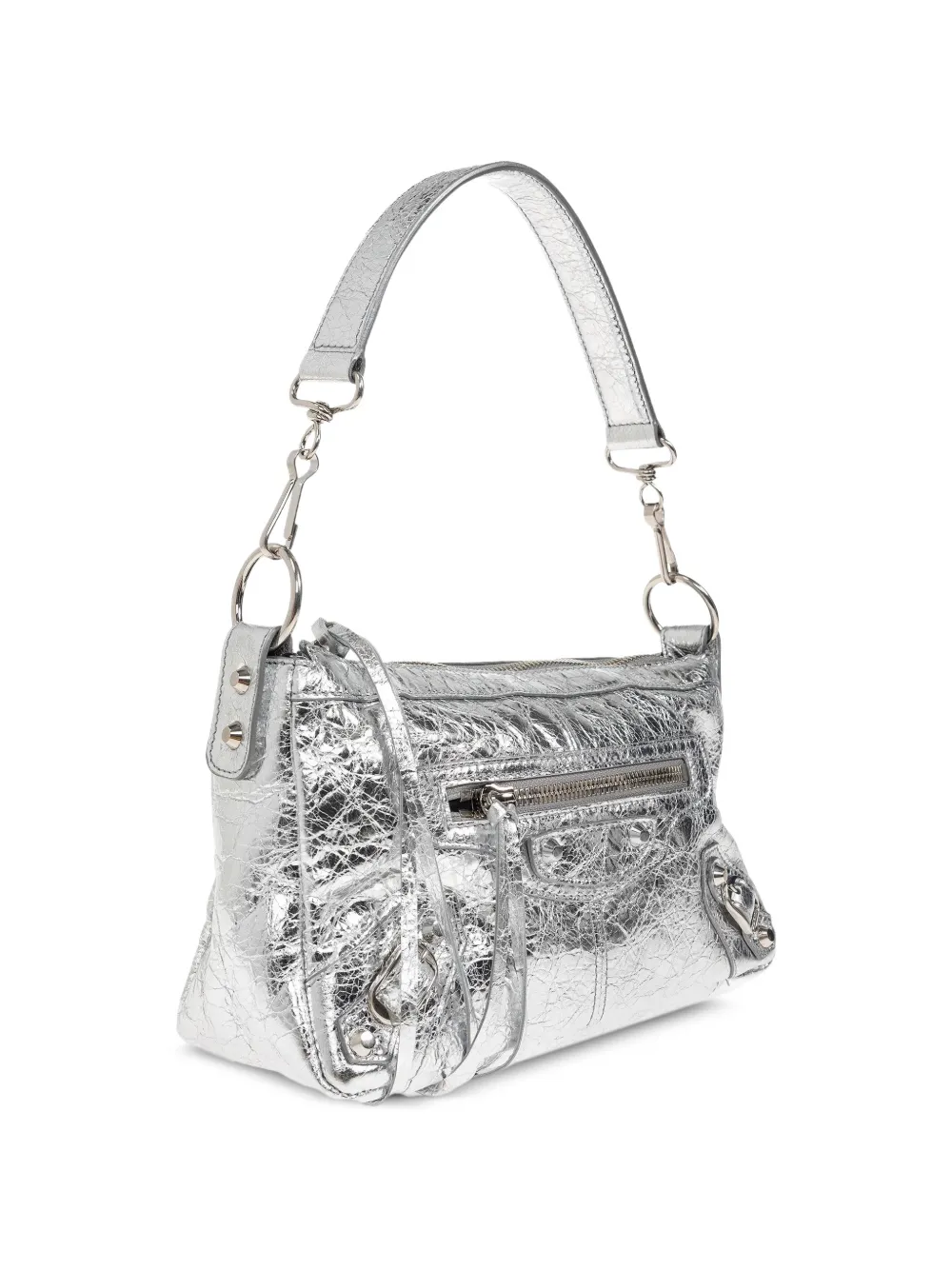 Balenciaga mini Le City Moto tote bag - Argento