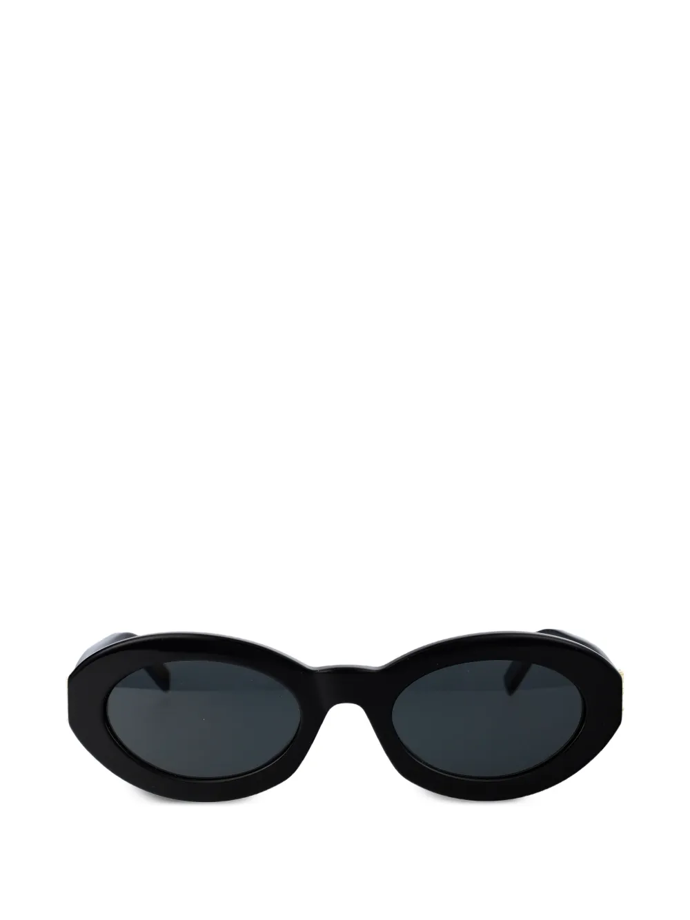 Saint Laurent oval-frame sunglasses - Schwarz