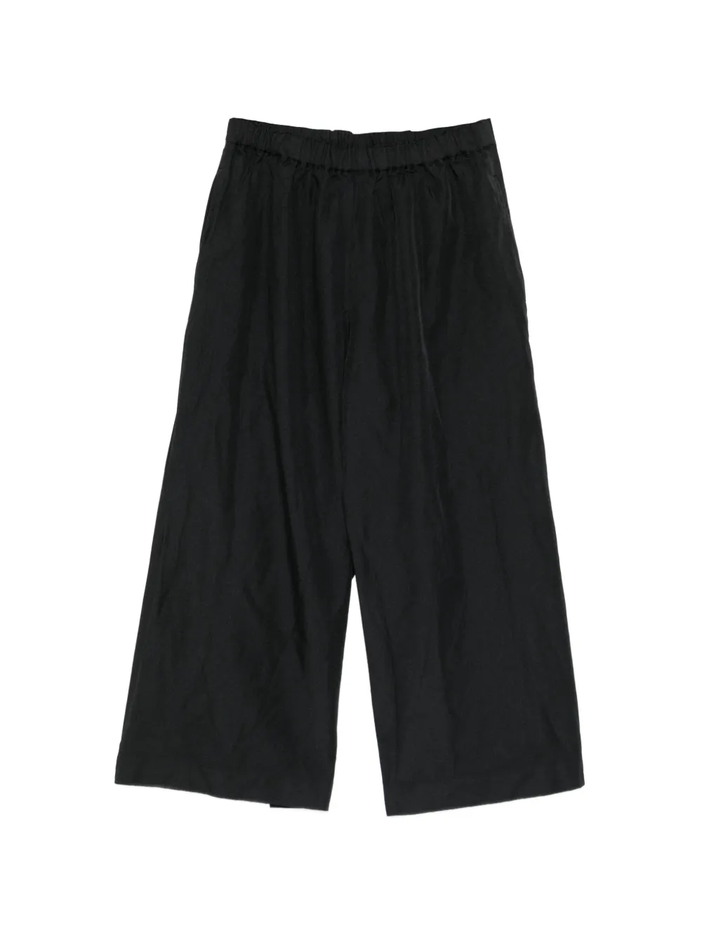 Comme Des Garçons elasticated-waist cropped trousers - Nero