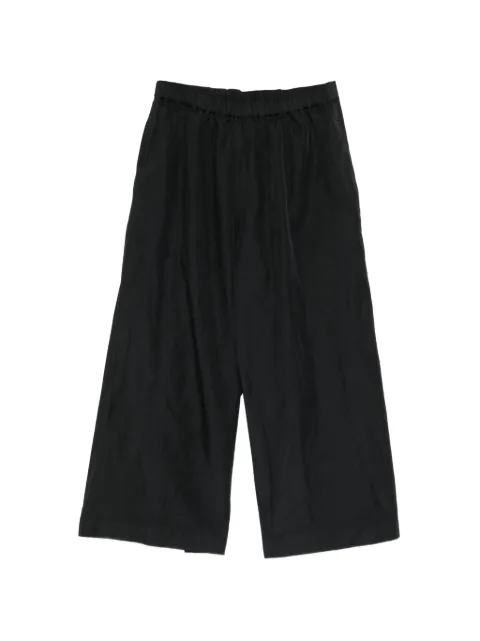 Comme Des Garçons elasticated-waist cropped trousers
