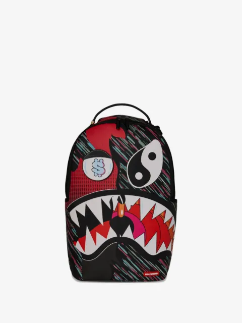 sprayground kid Hyper Driven Shark graphic-print backpack