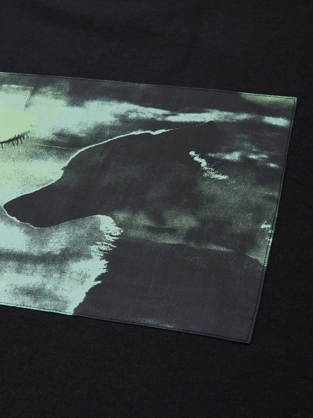 OAMC Peacemaker Oversized T-shirt met hondenprint Zwart