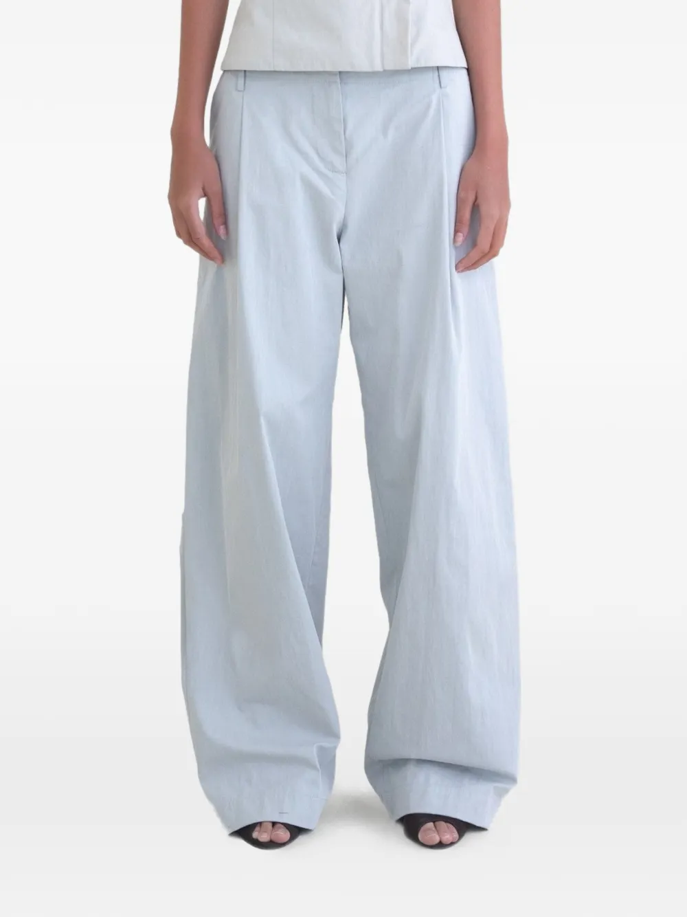 BELLE ANNA Bolinas pleated trousers - Blu