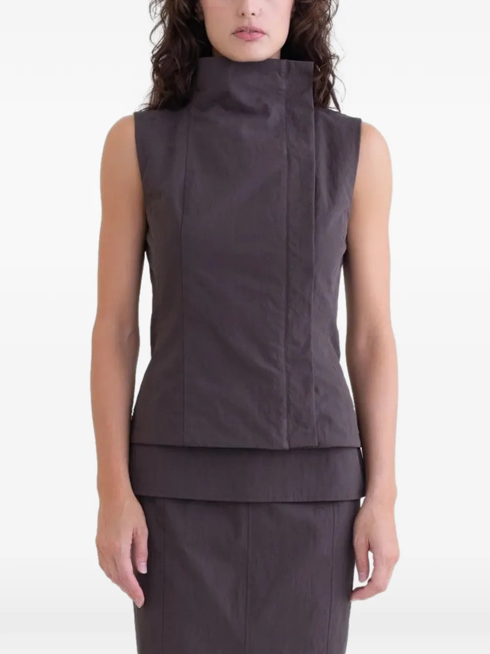BELLE ANNA Secrets layered vest - Grigio