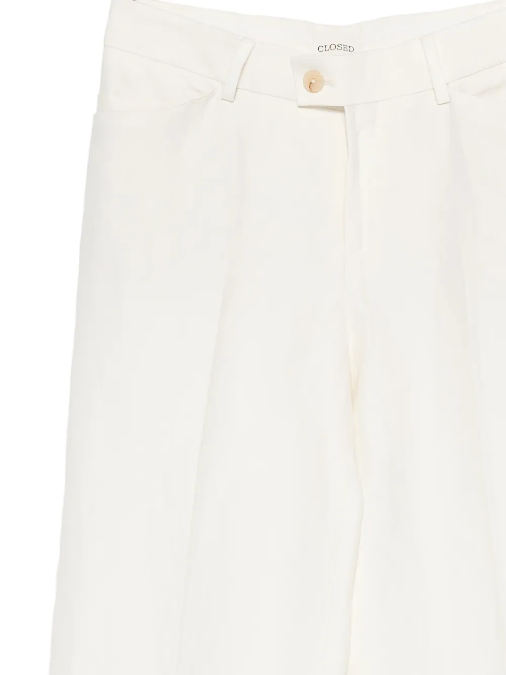 Closed Broek met wijde pijpen Beige