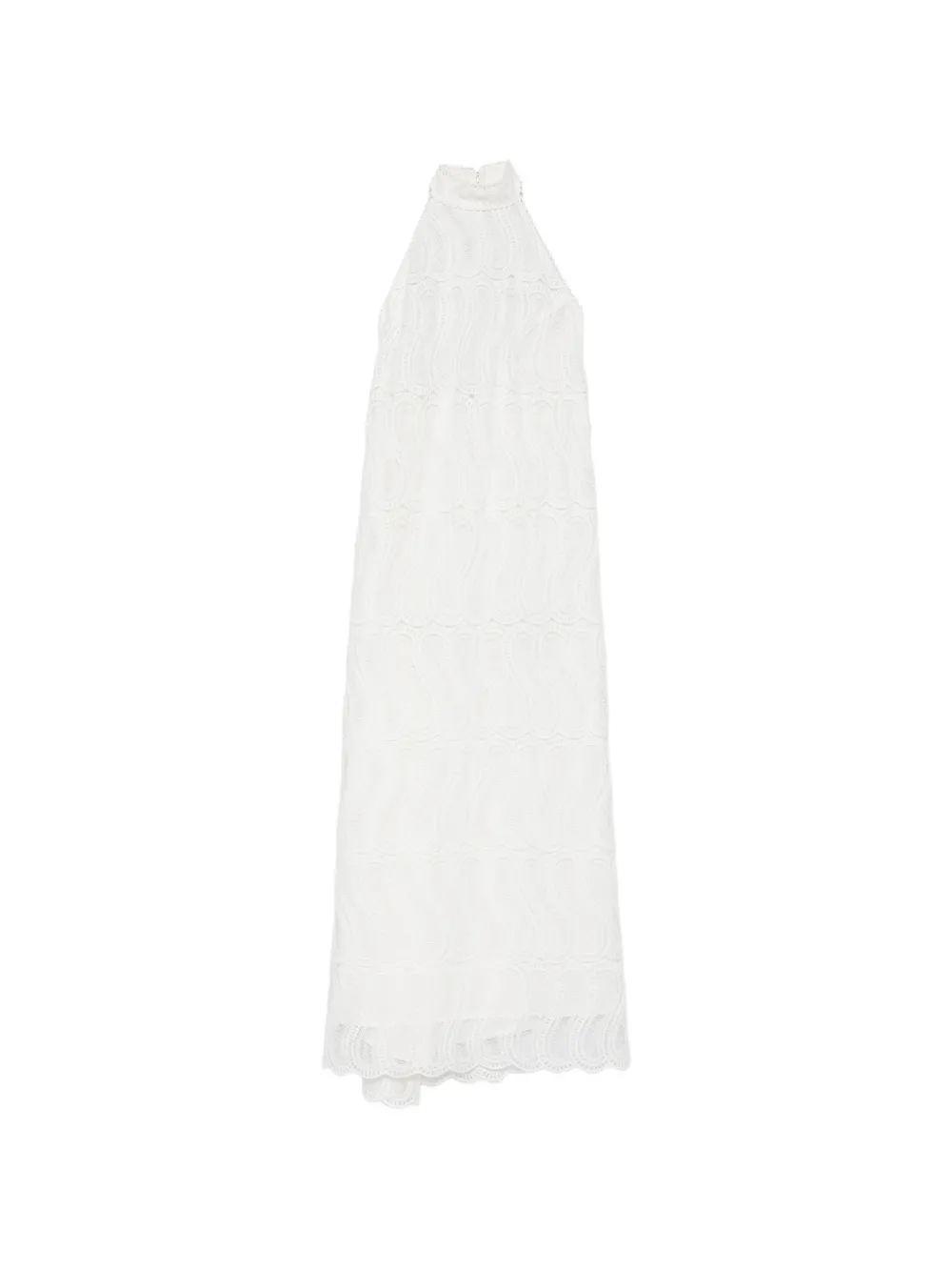 Raquel Diniz Vanna guipure-lace halterneck dress - Bianco