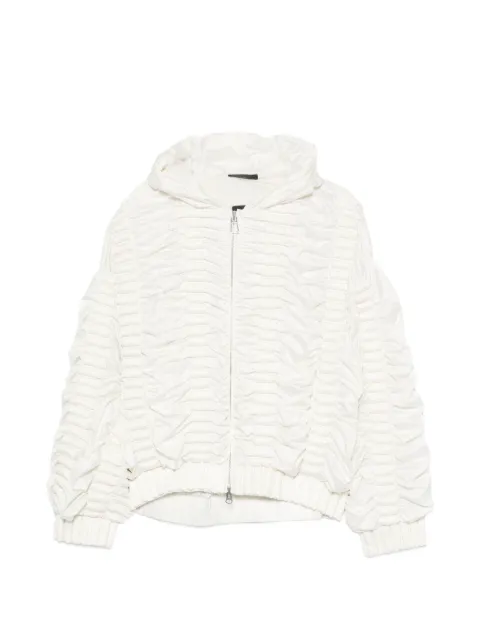 RAXXY ruched hooded jacket