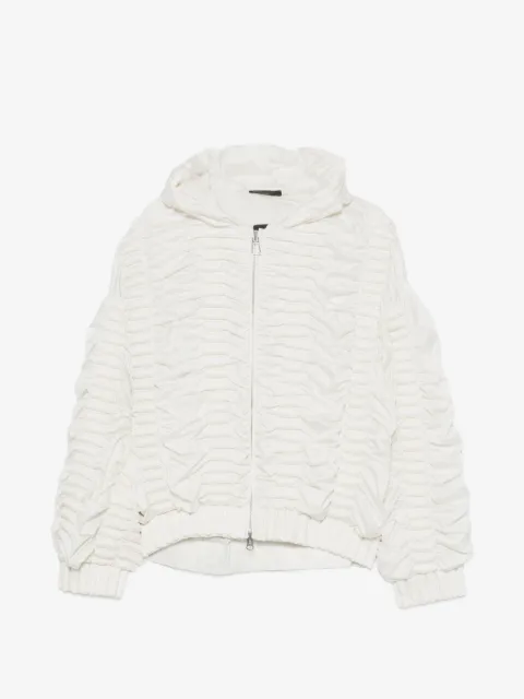 RAXXY ruched hooded jacket