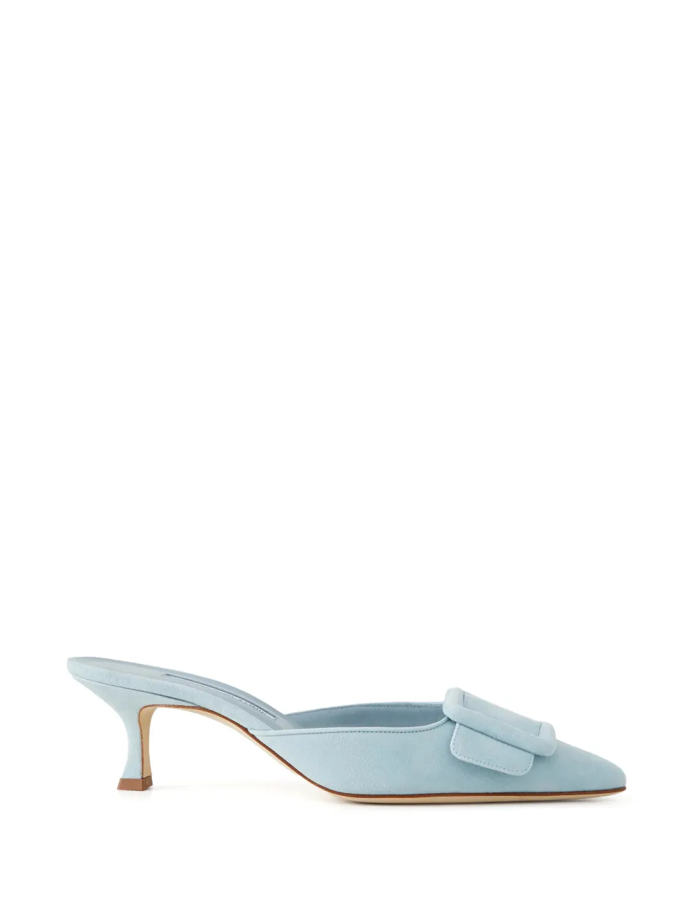 Manolo Blahnik Maysale buckle-detail mules - Blu