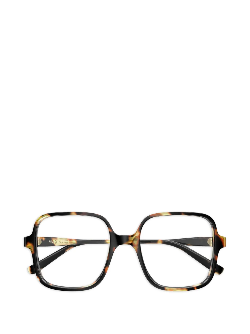 VALENTINO GARAVANI EYEWEAR square-frame glasses - Marrone