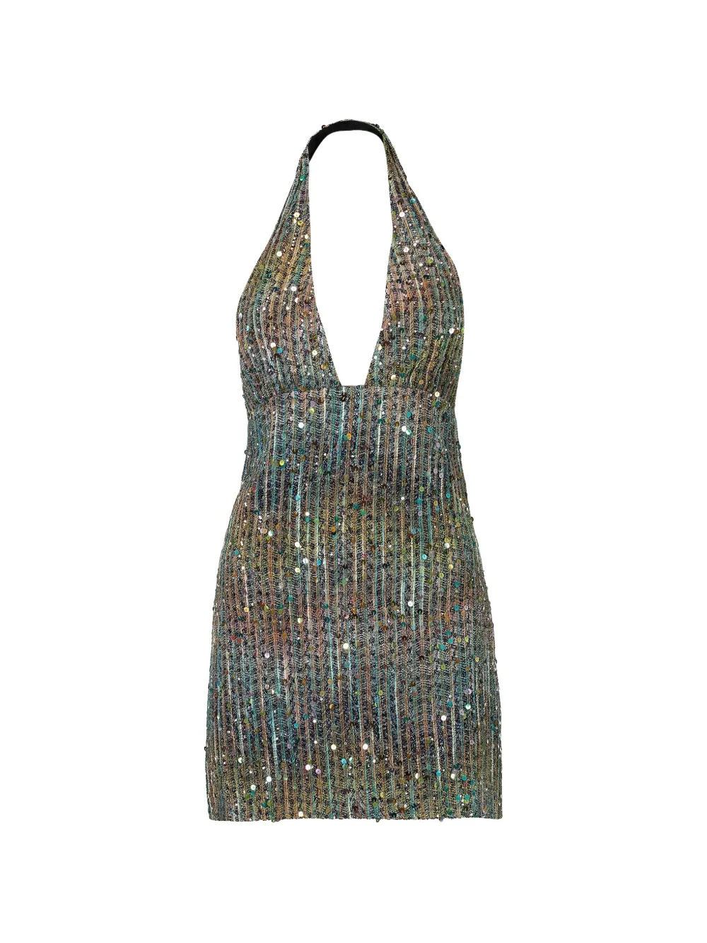 Missoni sequin-embellished halterneck dress - Blu