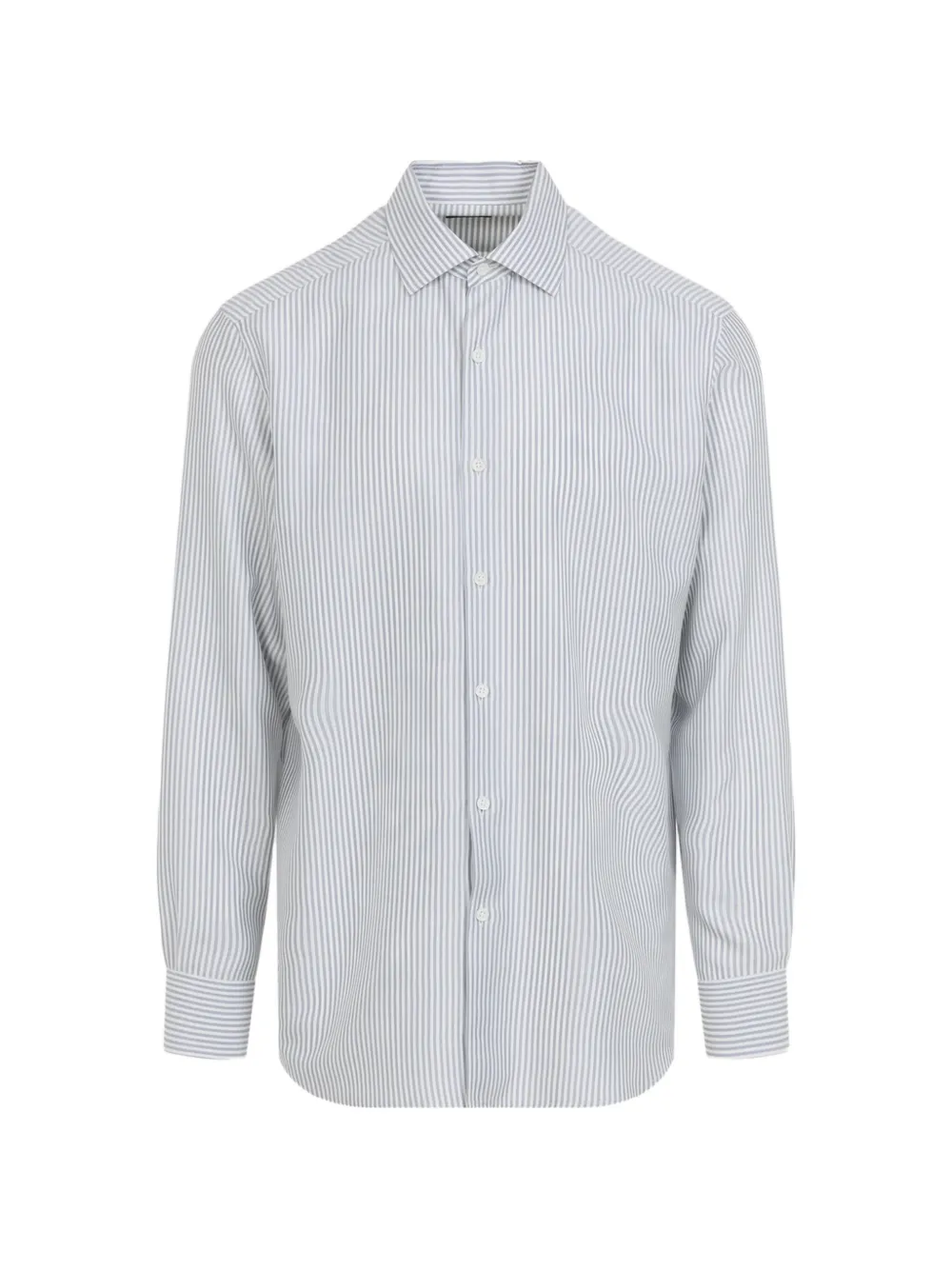 Zegna striped silk shirt - Weiß