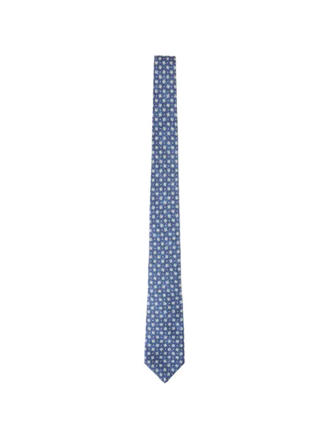 Kiton floral-print tie