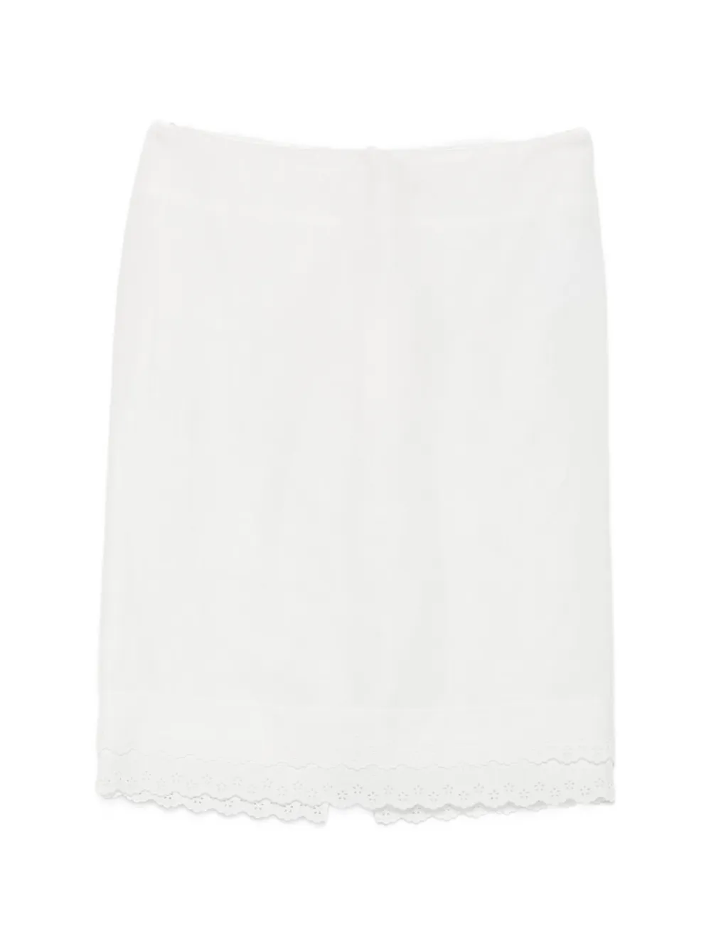 Magda Butrym broderie-anglaise midi skirt - Bianco