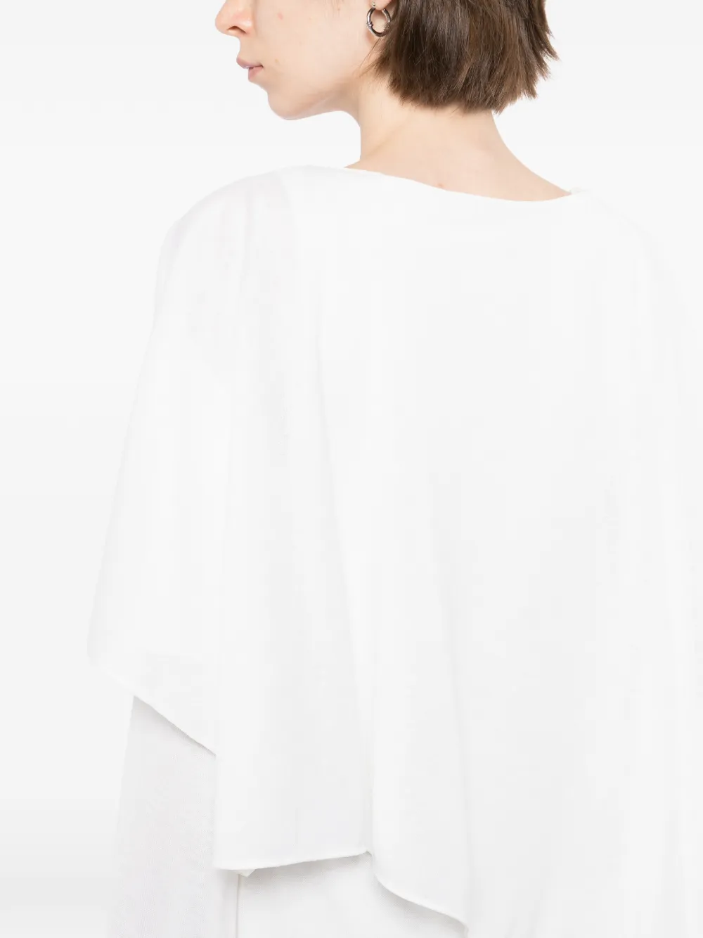 RUOHAN Tobi jurk met cape Beige