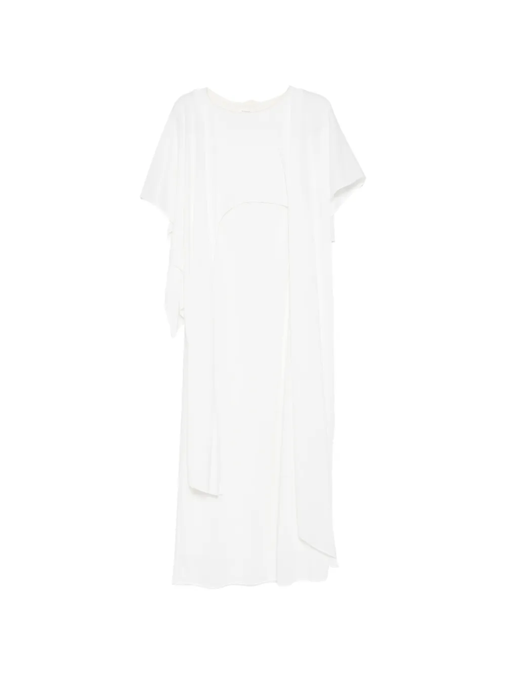 RUOHAN Tobi cape-style dress - Toni neutri