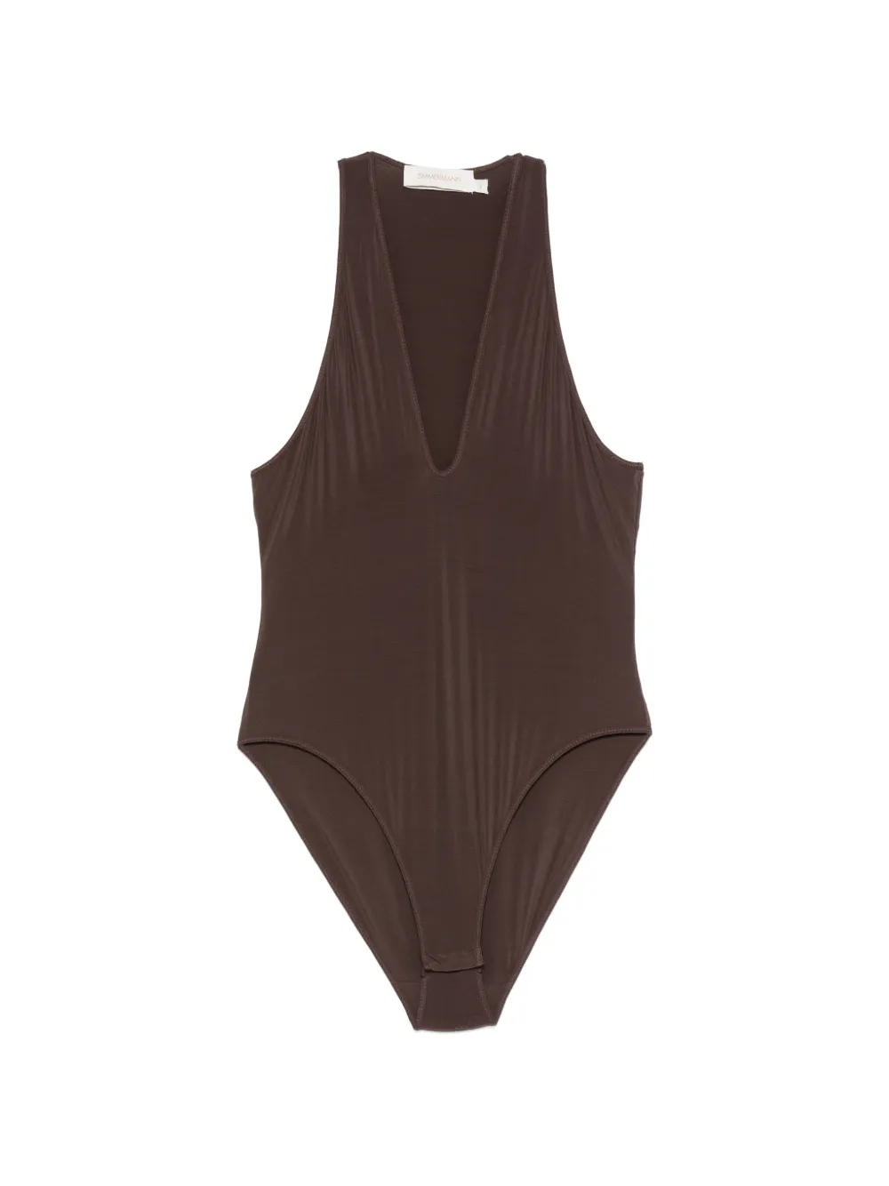 ZIMMERMANN Luna V-neck bodysuit - Braun
