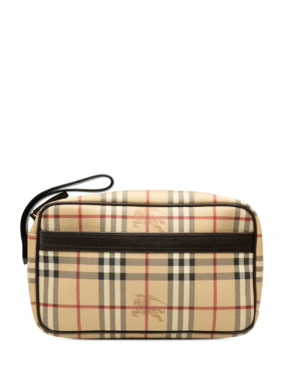 Burberry Pre-Owned 2000-2017 Haymarket Check Coated Canvas clutch bag - Toni neutri