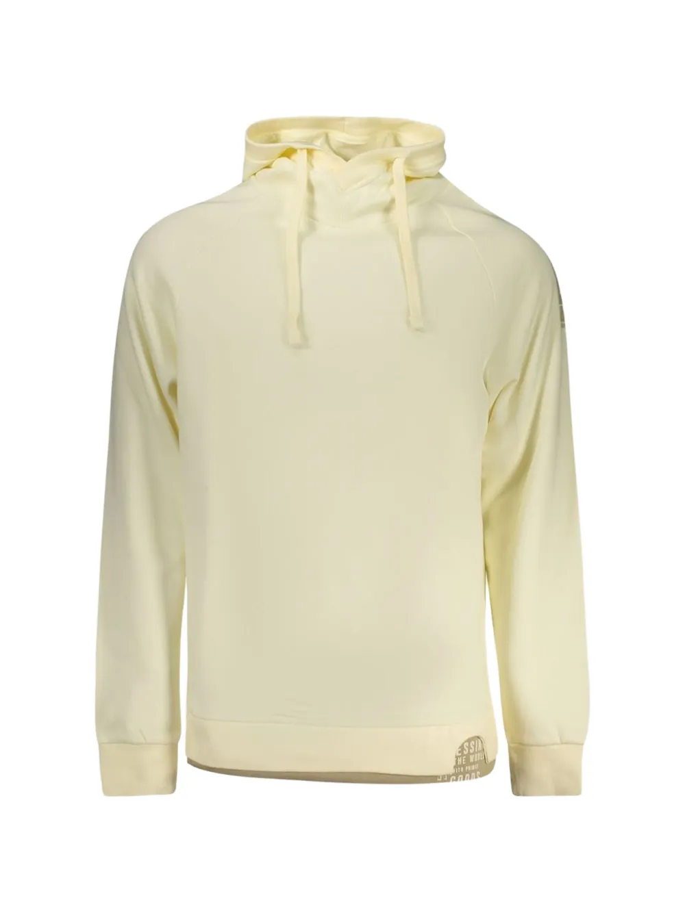 RIFLE logo-print raglan-sleeve hoodie - Bianco