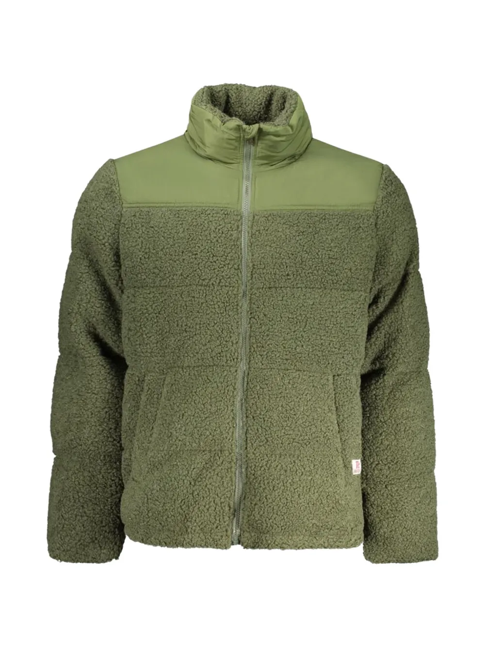 RIFLE teddy panelled jacket - Verde