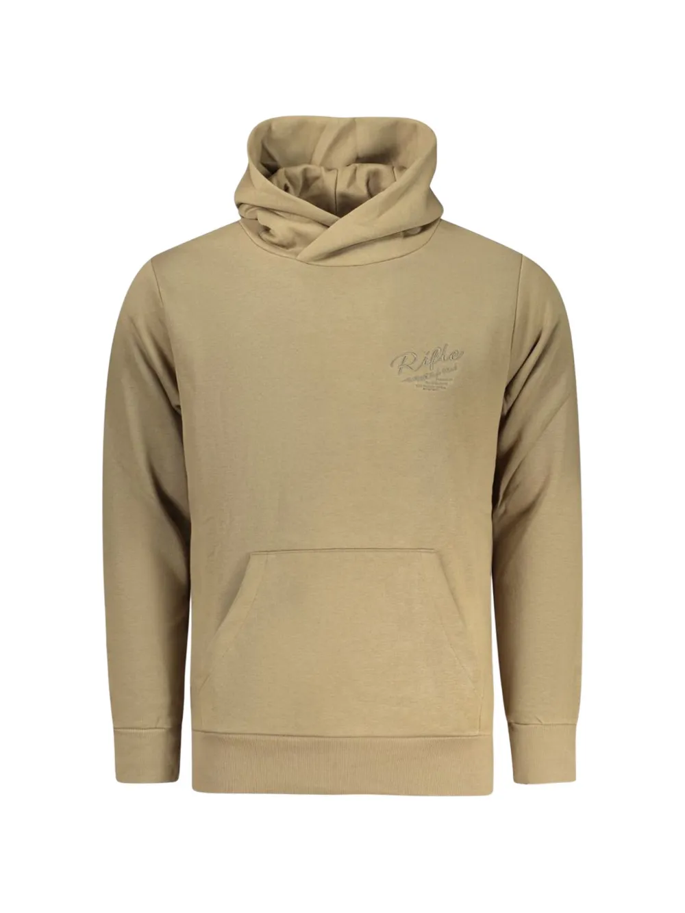 RIFLE logo-embroidered hoodie - Toni neutri