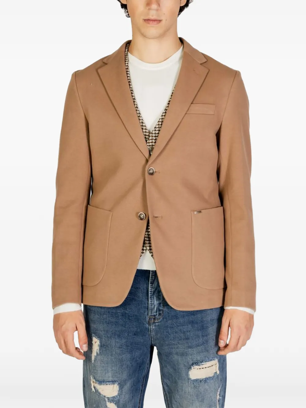 GIANNI LUPO notch-lapel patch-pocket suit - Toni neutri