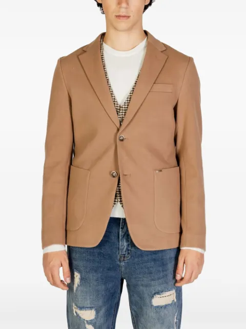 GIANNI LUPO notch-lapel patch-pocket suit 