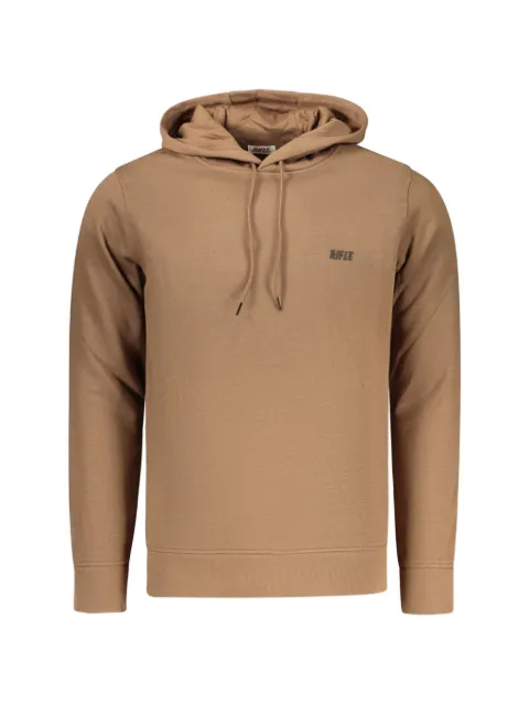 RIFLE logo-print drawstring hoodie