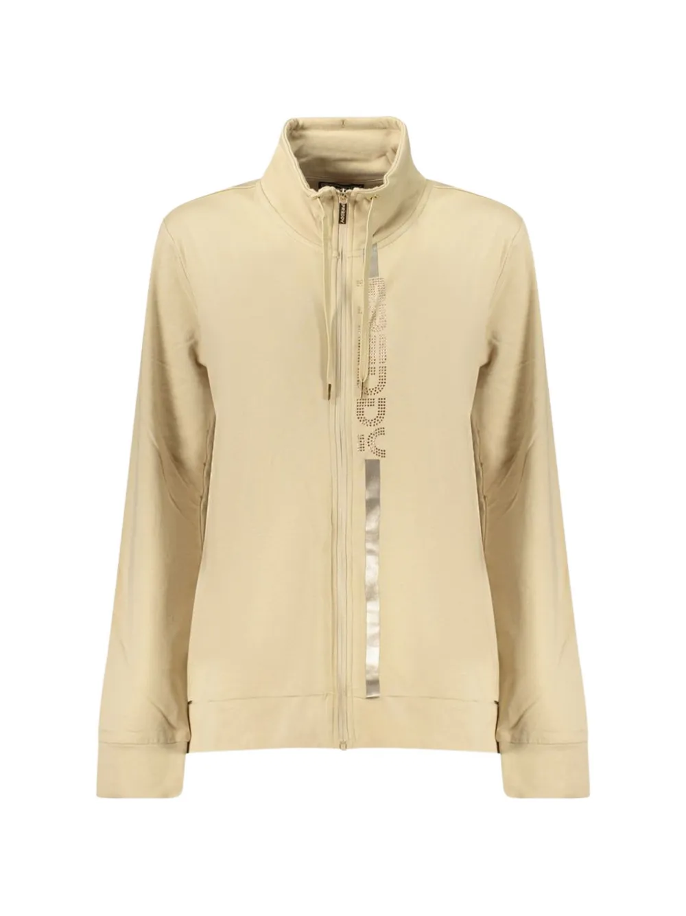 FREDDY rhinestone-embellished zip-up sweatshirt - Toni neutri