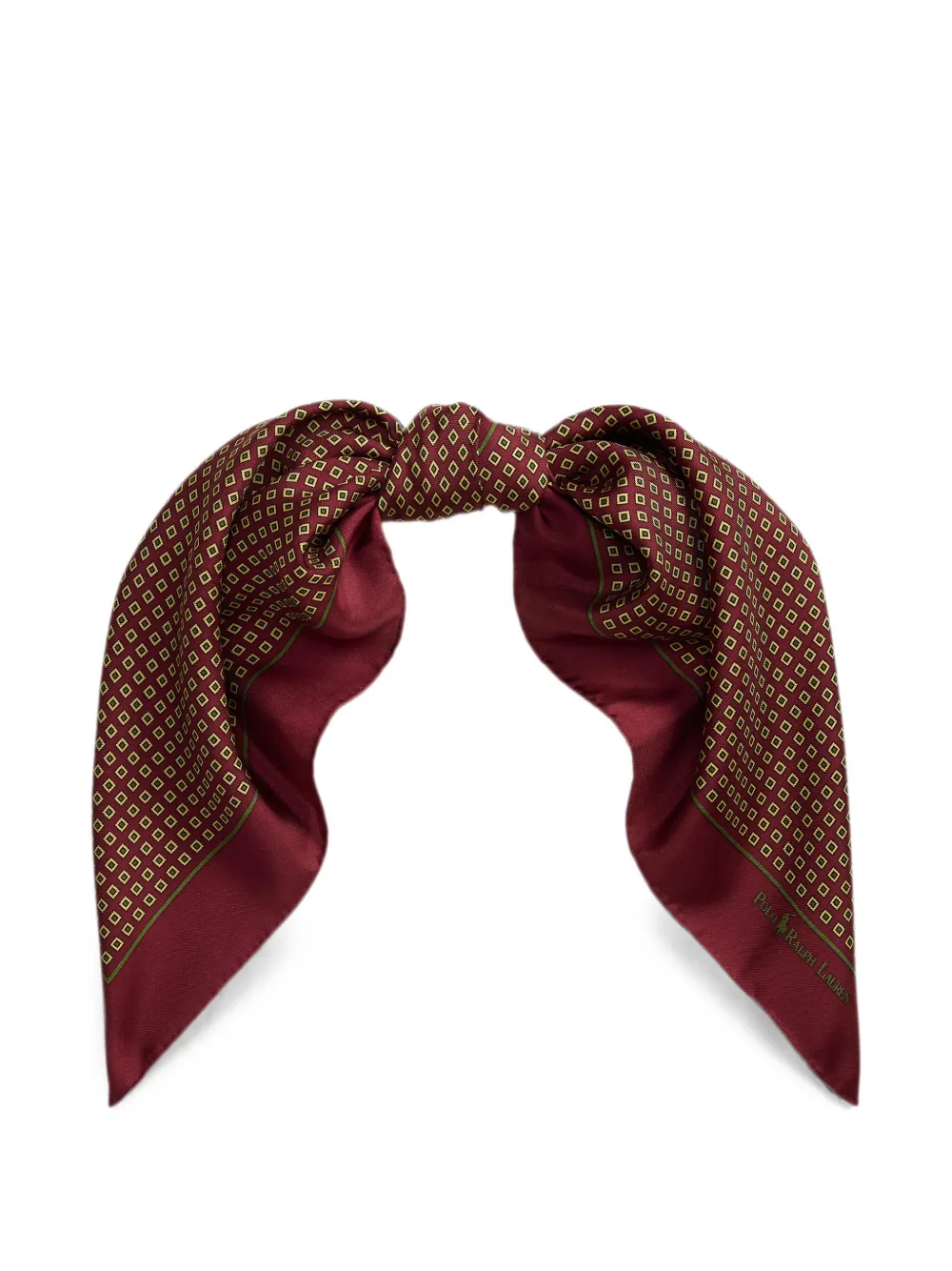 Polo Ralph Lauren Vierkante sjaal met foulard-patroon Rood