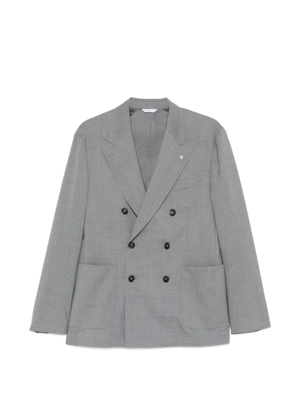 Manuel Ritz Nuvola double-breasted blazer - Grigio