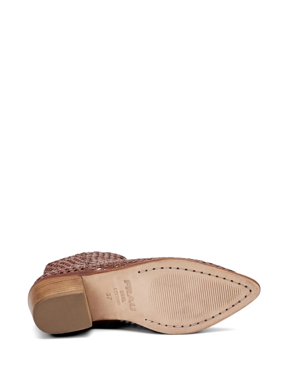 FRAU woven leather ankle boots Bruin