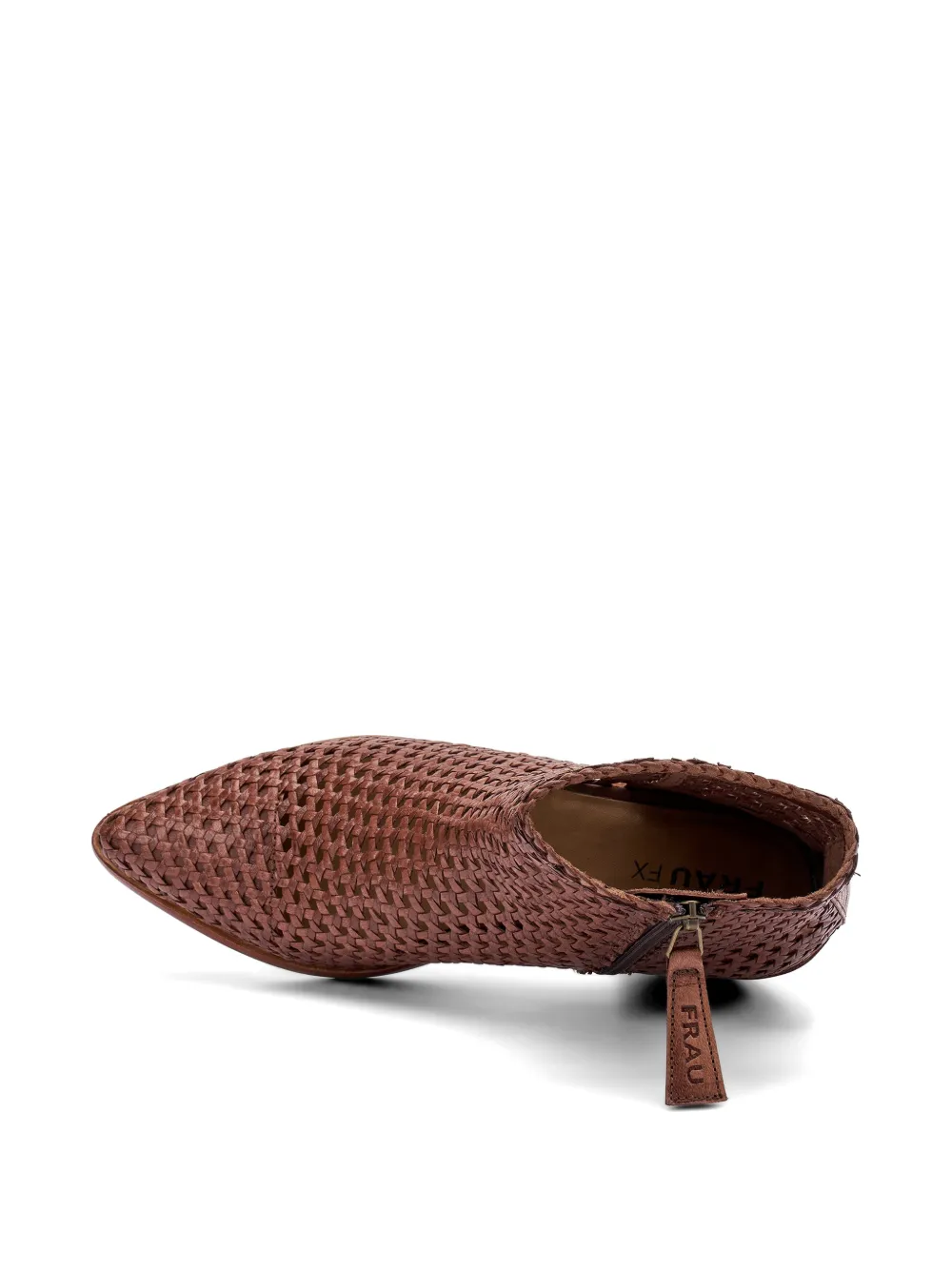 FRAU woven leather ankle boots Bruin