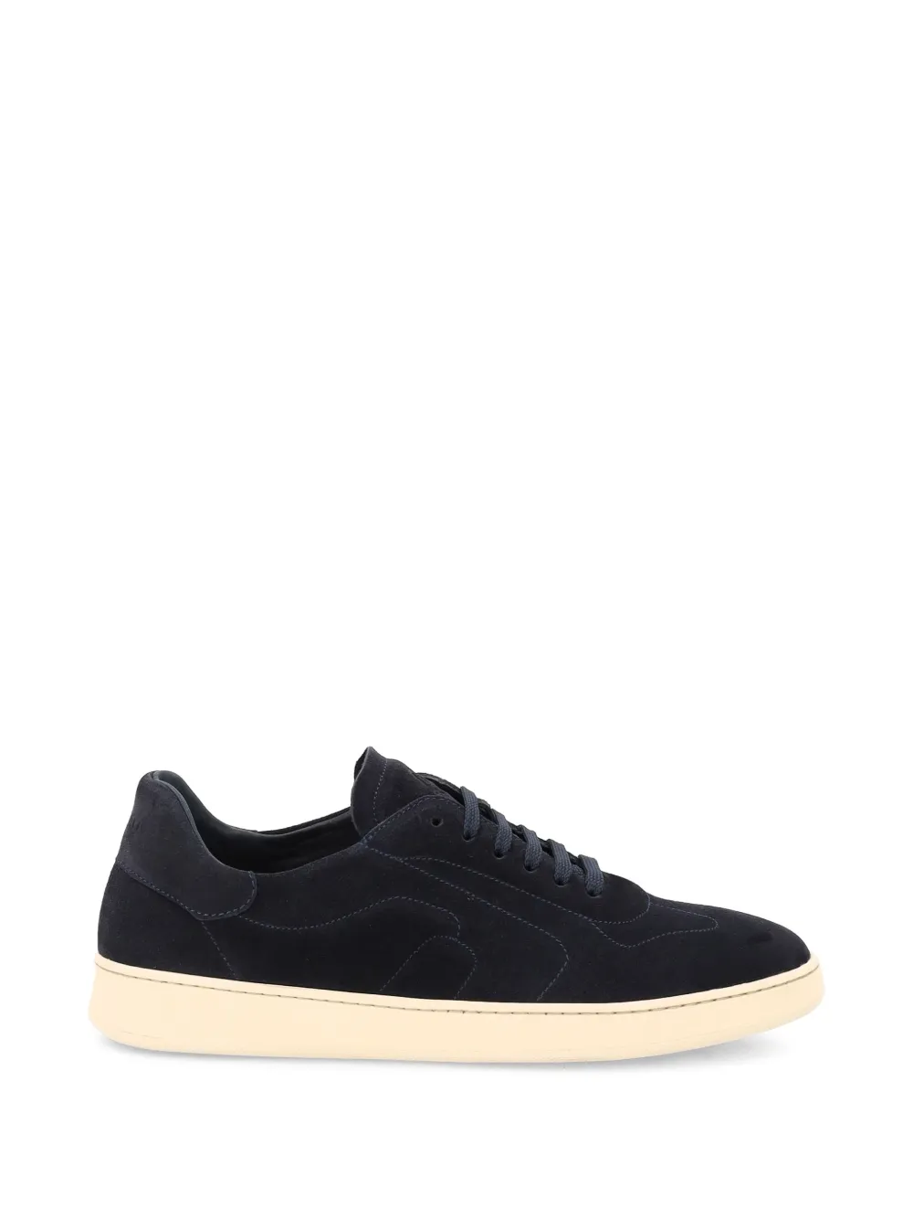 FRAU top-stitching suede sneakers - Blu