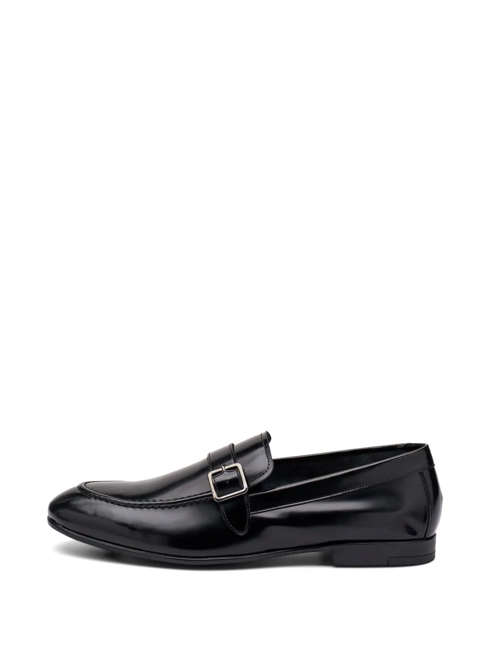 FRAU polished buckle-strap loafers - Nero