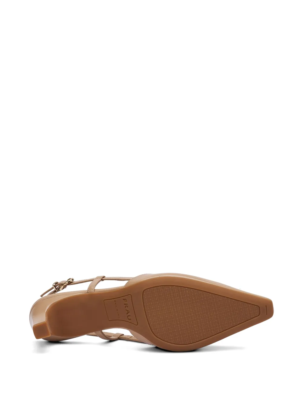 FRAU semi-polished leather slingbacks Beige