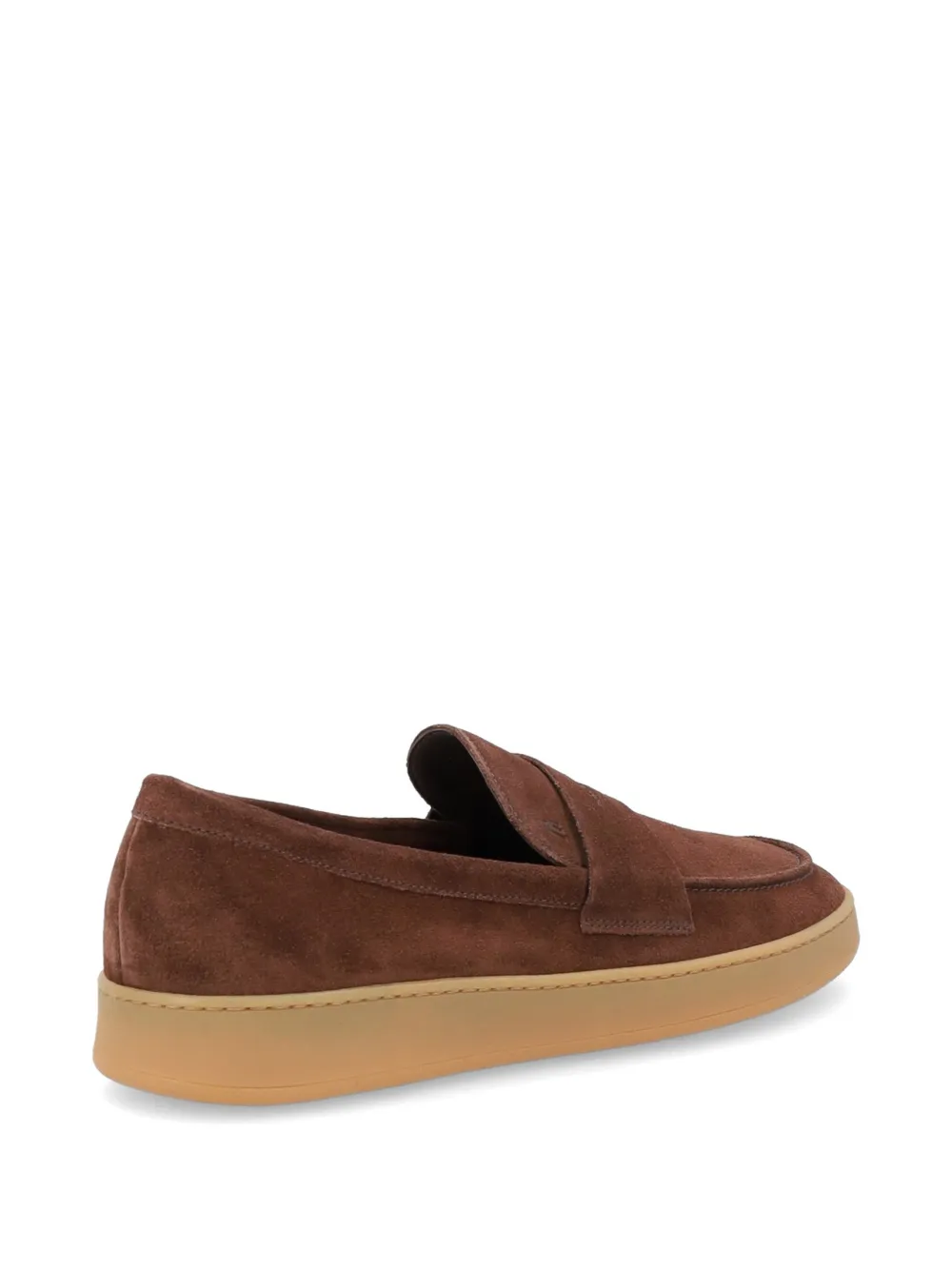 FRAU saddle-detail suede loafers Bruin