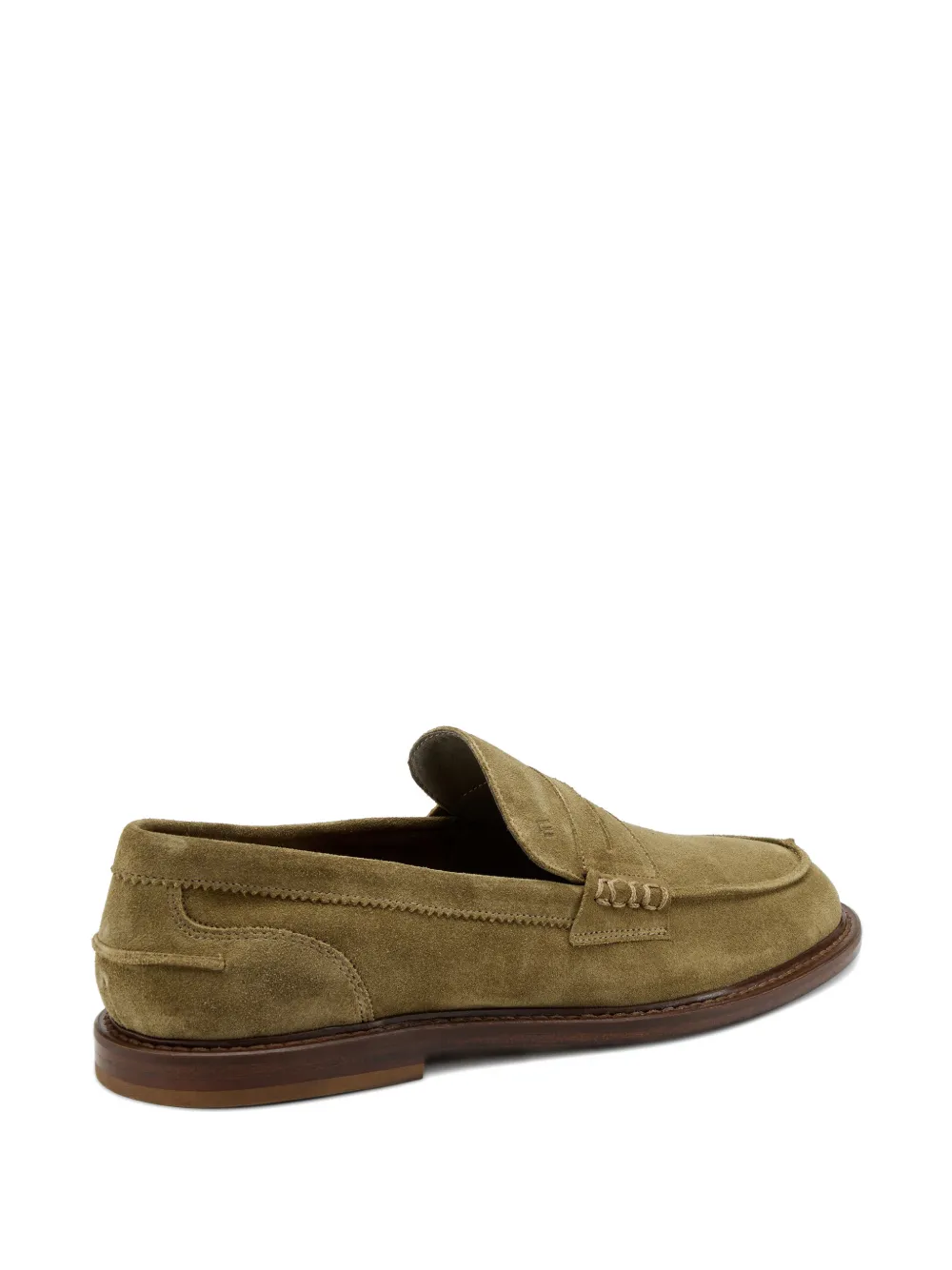 FRAU suede penny loafers Groen